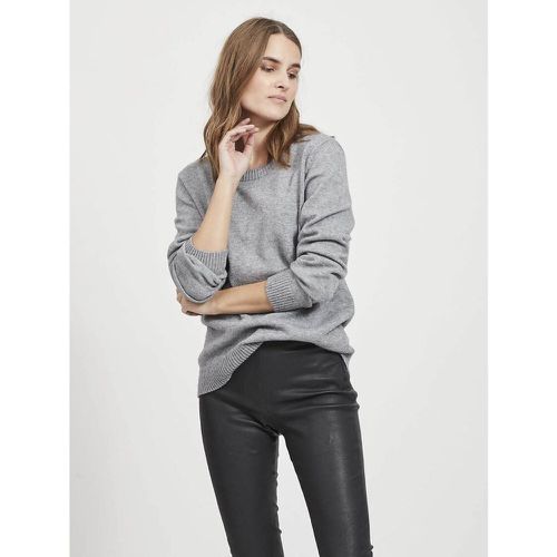 Fine Knit Jumper with Crew Neck - Vila - Modalova