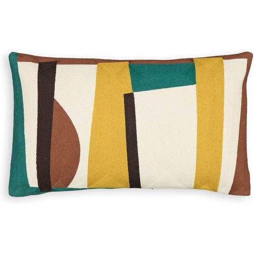 Scolto Embroidered Graphic 100% Cotton Rectangular Cushion Cover - LA REDOUTE INTERIEURS - Modalova