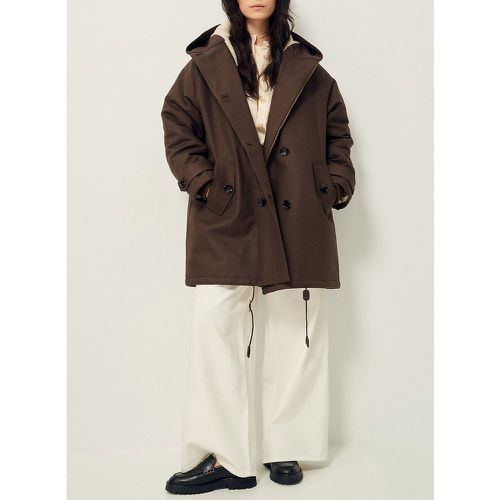 Judison Mid-Length Coat in Cotton with Hood - SESSUN - Modalova