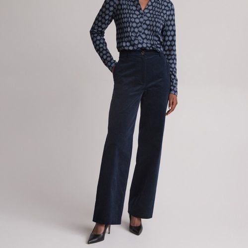 Cotton Corduroy Trousers with Wide Leg, Length 31.5" - Anne weyburn - Modalova