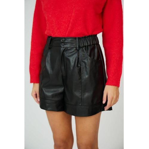 Faux Leather Shorts with High Waist - SEE U SOON - Modalova