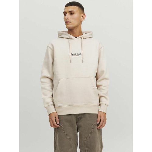 Cotton Mix Hoodie in Loose Fit - jack & jones - Modalova