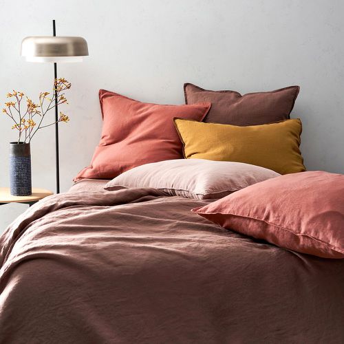 Elina 100% Washed Linen Bolster Pillowcase - AM.PM - Modalova