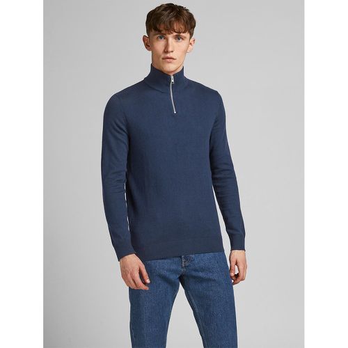 Emil Cotton Mix Jumper with Half Zip - jack & jones - Modalova