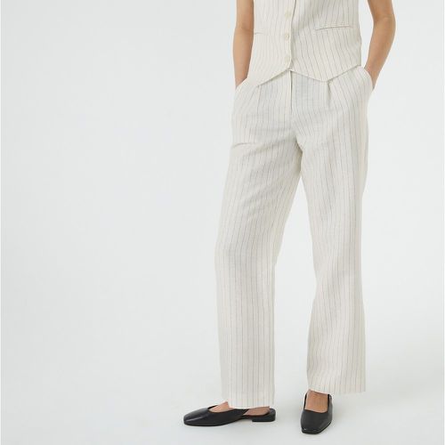 Linen/Cotton Pinstripe Trousers, Length 30" - LA REDOUTE COLLECTIONS - Modalova