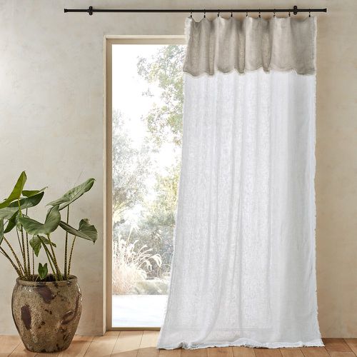 Beha Two-Tone Sheer Linen Voile Curtain Panel - AM.PM - Modalova