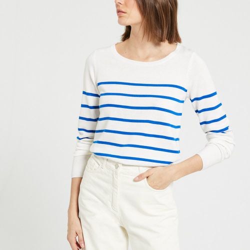 Breton Striped Jumper with Logo on Back - FREEMAN T. PORTER - Modalova