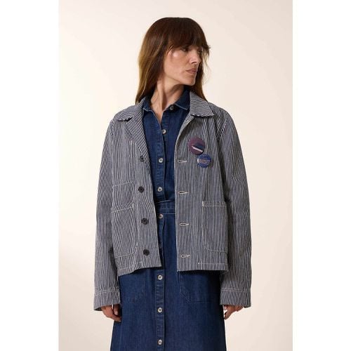 Varda Striped Cotton Jacket with Long Sleeves - LEON & HARPER - Modalova