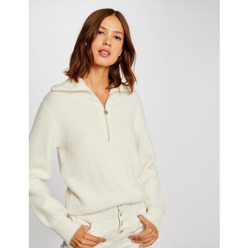 Half Zip Polo Jumper in Fine Knit - Morgan - Modalova