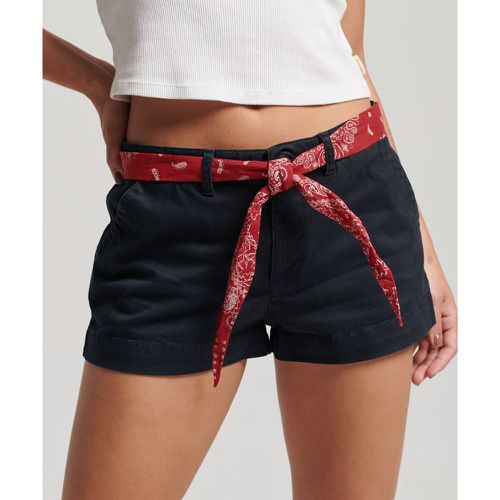 Cotton Chino Shorts with Bandana Belt - Superdry - Modalova