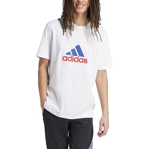 Cotton Embossed Logo T-Shirt with Short Sleeves - ADIDAS SPORTSWEAR - Modalova