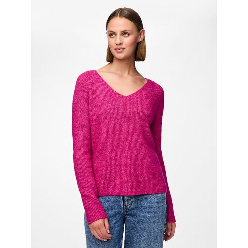 V-Neck Jumper in Fine Knit - Pieces - Modalova