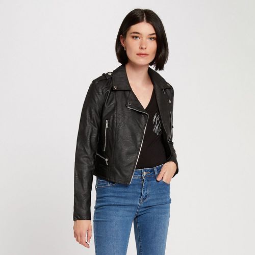 Faux Leather Jacket - Morgan - Modalova