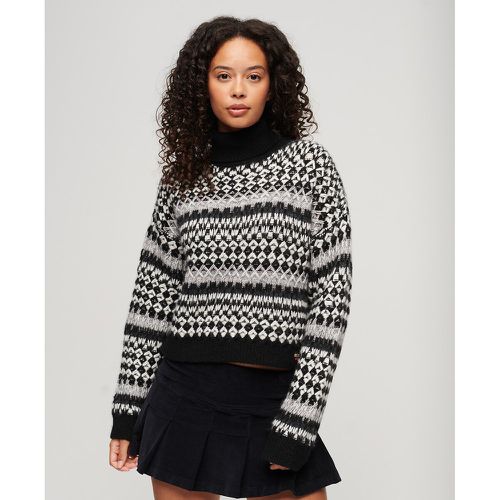 Short Turtleneck Jumper in Graphic Print - Superdry - Modalova