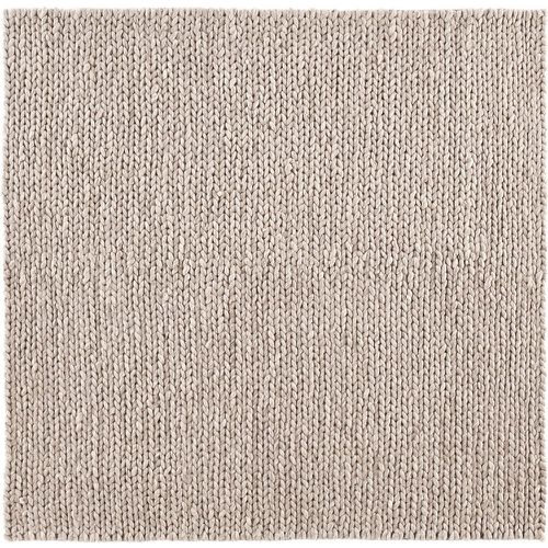 Diano Knit Effect Square 100% Wool Rug - LA REDOUTE INTERIEURS - Modalova