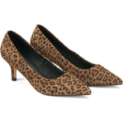 Wide Fit Stiletto Heels in Leopard Print Suede - LA REDOUTE COLLECTIONS PLUS - Modalova