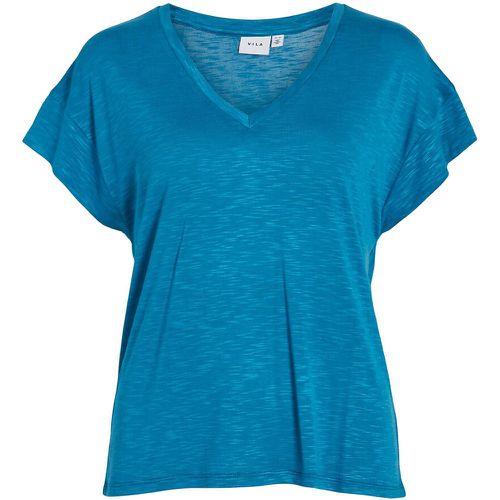 Loose Fit V-Neck T-Shirt - Vila - Modalova