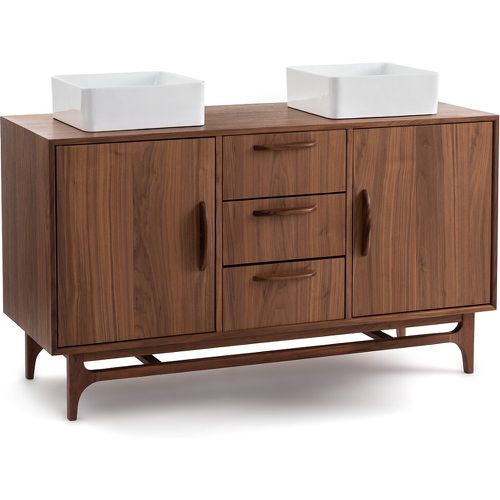 Larsen Walnut Veneer Bathroom Vanity Unit - LA REDOUTE INTERIEURS - Modalova