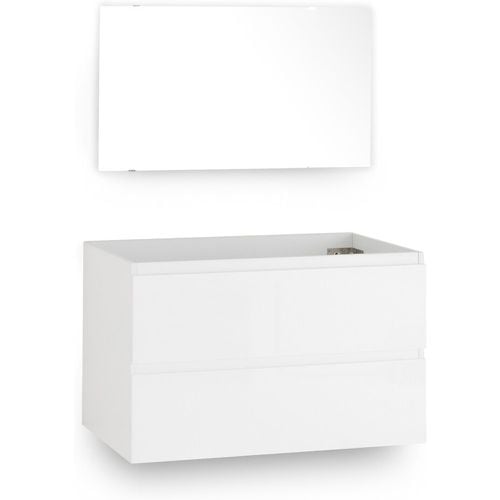 L80cm Wall-Mounted Sink Unit & Mirror - SO'HOME - Modalova