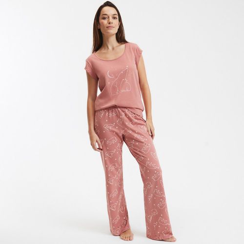 Bear Print Cotton Pyjamas with Short Sleeves - SO'HOME - Modalova