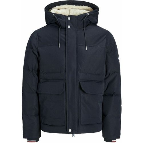 Hooded Padded Jacket with Fleece Lining - jack & jones - Modalova