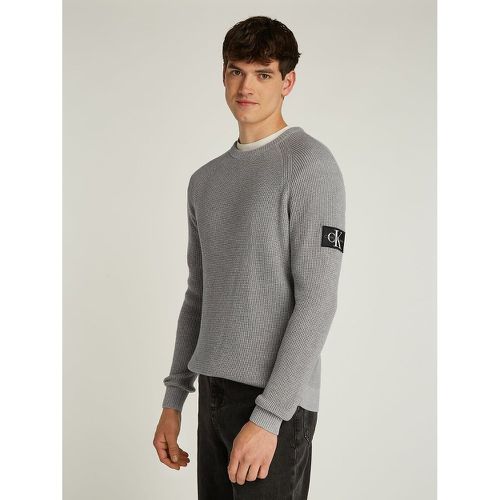 Cotton Badge Logo Jumper with Crew Neck - Calvin Klein Jeans - Modalova