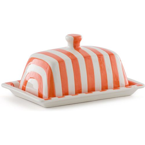 Darcy Striped Dolomite Butter Dish - LA REDOUTE INTERIEURS - Modalova