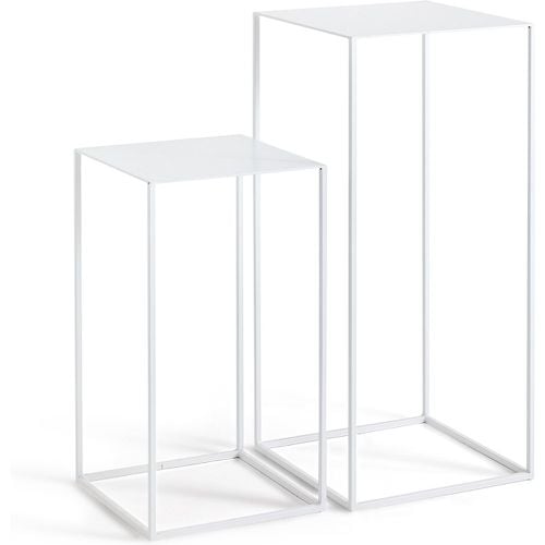 Romy Set of 2 Lacquered Metal Nesting Side Tables - AM.PM - Modalova