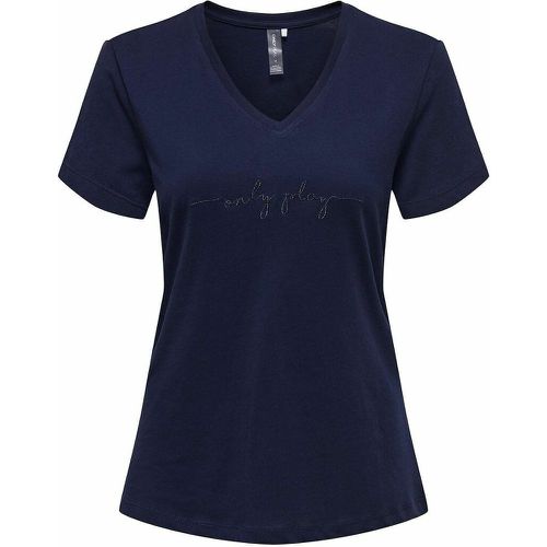 Cotton V-Neck T-Shirt - Only Play - Modalova