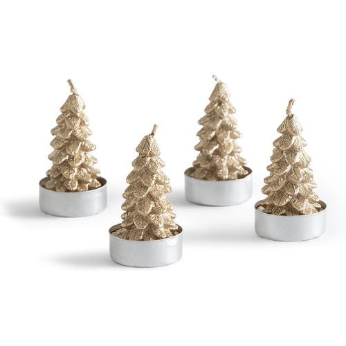 Set of 4 Caspar Christmas Tree Tealight Candles - LA REDOUTE INTERIEURS - Modalova