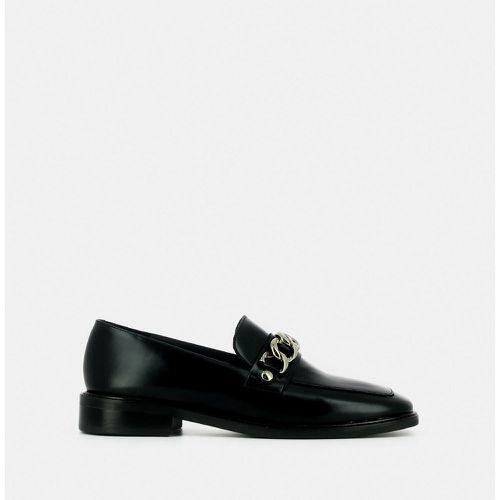 Dionette Leather Loafers with Square Toe - JONAK - Modalova