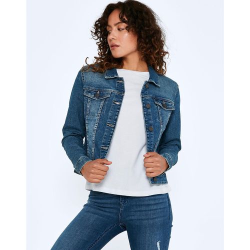 Denim Cropped Buttoned Jacket - Noisy May - Modalova