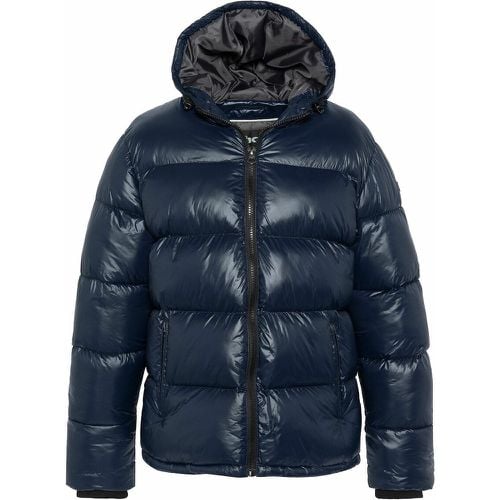 Columbus High Shine Padded Puffer Jacket with Hood - Schott - Modalova