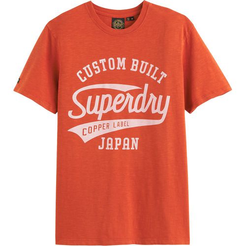 Logo Print Cotton T-Shirt with Crew Neck - Superdry - Modalova