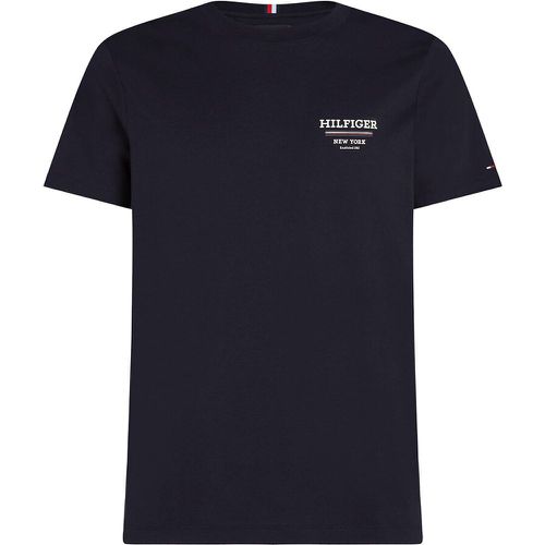 Global Stripe Cotton T-Shirt with Crew Neck - Tommy Hilfiger - Modalova