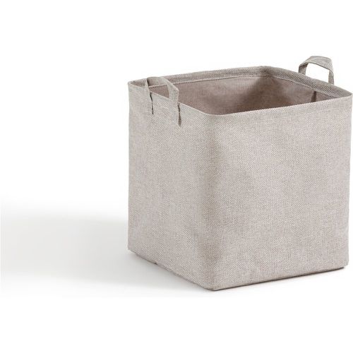 Lihoa Linen-Effect Cube Basket - LA REDOUTE INTERIEURS - Modalova