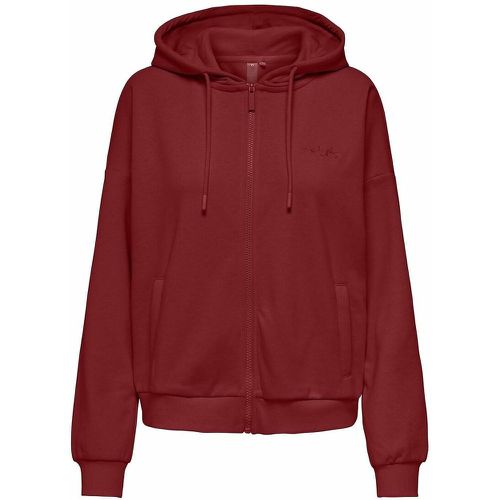 Cotton Mix Zipped Hoodie - Only Play - Modalova