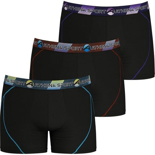 Pack of 3 Training Long Hipsters - Athena - Modalova