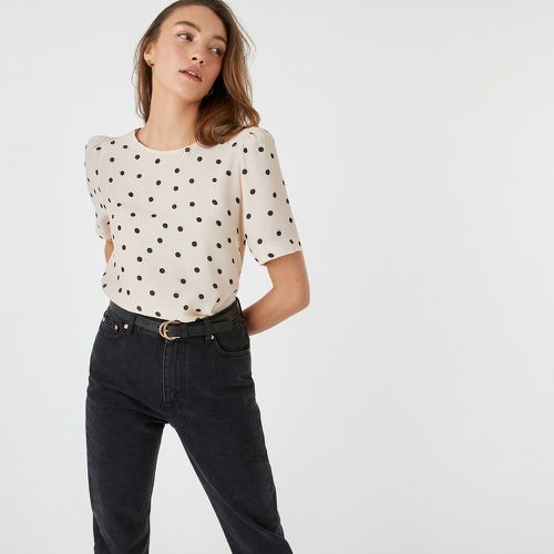 Polka Dot Blouse with Crew Neck - LA REDOUTE COLLECTIONS - Modalova