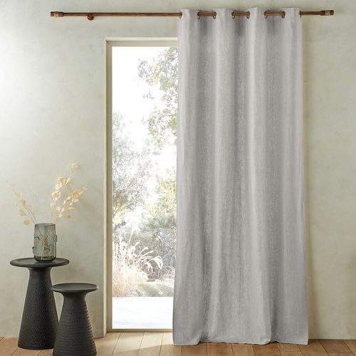 Private Single Lined Pre-Washed Linen Curtain with Eyelets - AM.PM - Modalova