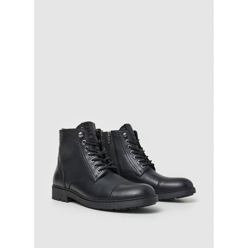 Fred Land Ankle Boots with Laces in Leather - Pepe Jeans - Modalova