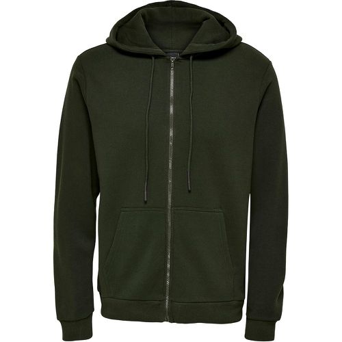 Ceres Life Hoodie in Cotton Mix with Zip Fastening - Only & Sons - Modalova