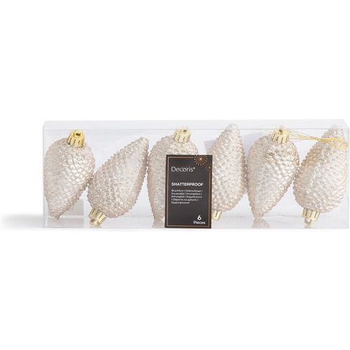 Set of 6 Caspar Festive Pine Cone Baubles - LA REDOUTE INTERIEURS - Modalova