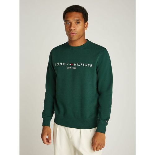 Logo Print Sweatshirt in Cotton Mix with Crew Neck - Tommy Hilfiger - Modalova