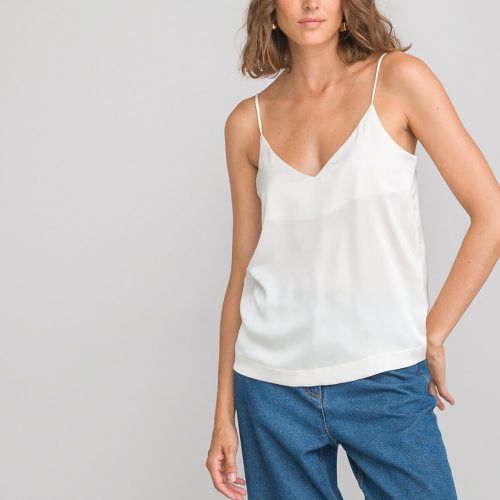 Satin V-Neck Cami - LA REDOUTE COLLECTIONS - Modalova