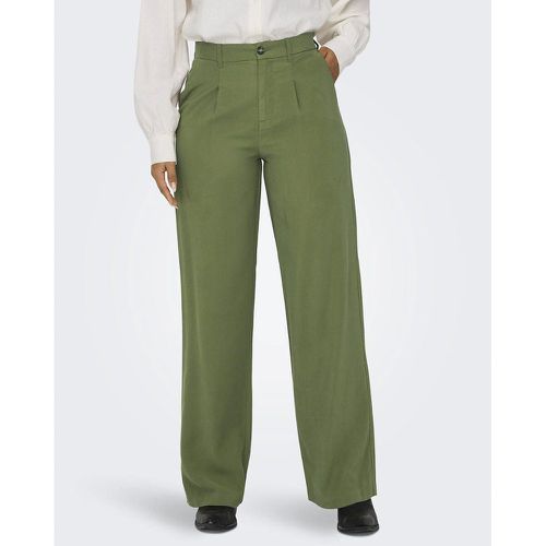 Pleated Wide Leg Trousers with High Waist - Only - Modalova