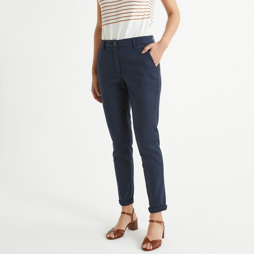 Straight Stretch Cotton Chinos, Length 27.5" - Anne weyburn - Modalova