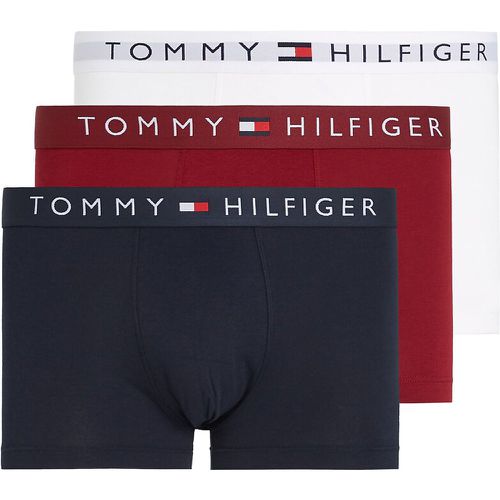 Pack of 3 Hipsters in Plain Cotton - Tommy Hilfiger - Modalova