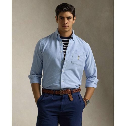 Bear Cotton Oxford Shirt in Regular Fit - Polo Ralph Lauren - Modalova