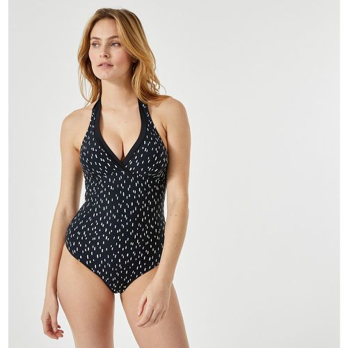 Graphic Print Halterneck Swimsuit - Anne weyburn - Modalova